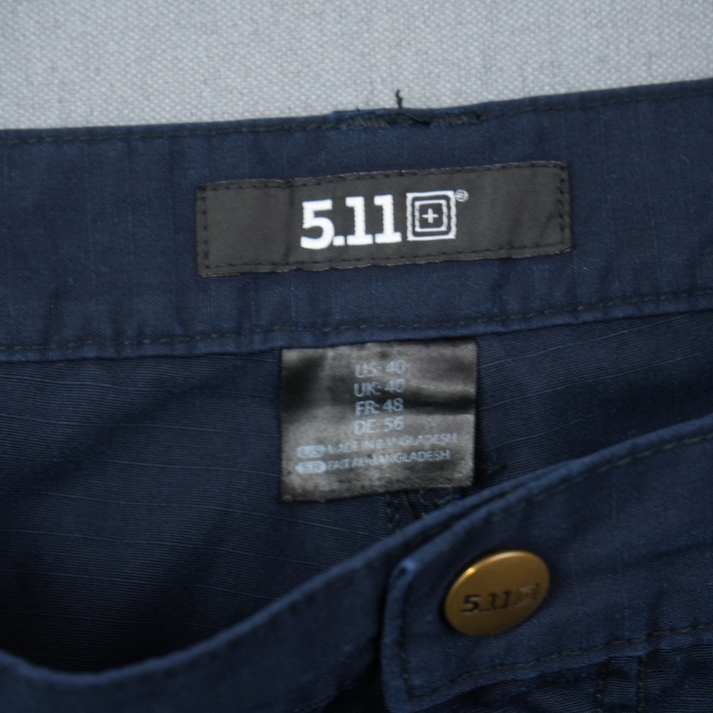 5.11 Tactical Taclite Pro Ripstop 73308 Shorts Mens Blue Cotton Blend Cargo 40 - Picture 4 of 9